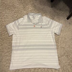 Nike Tiger Woods Polo Golf Shirt Men's XL Fist Pump Logo